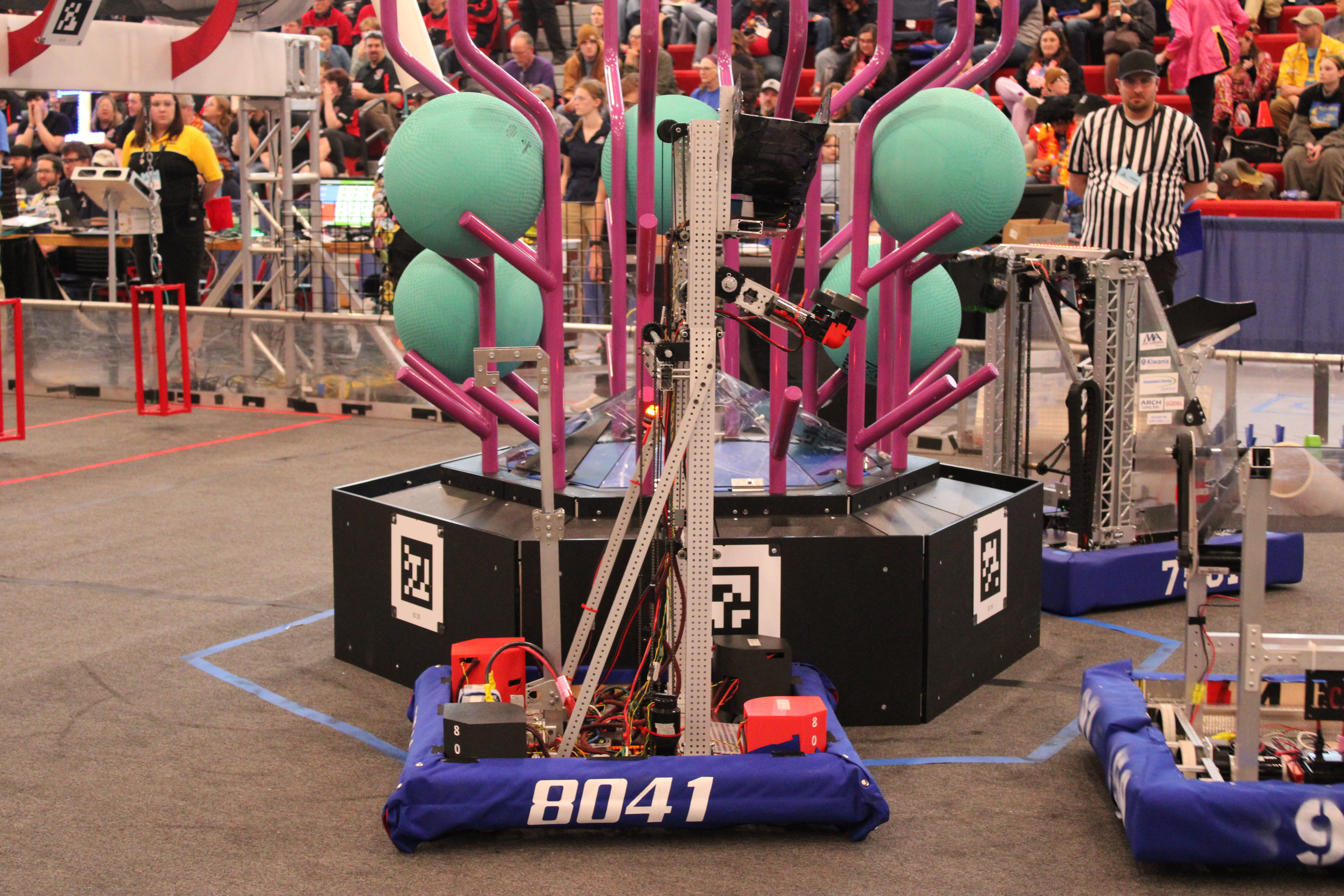 Ultrabots FRC Robot scoring coral